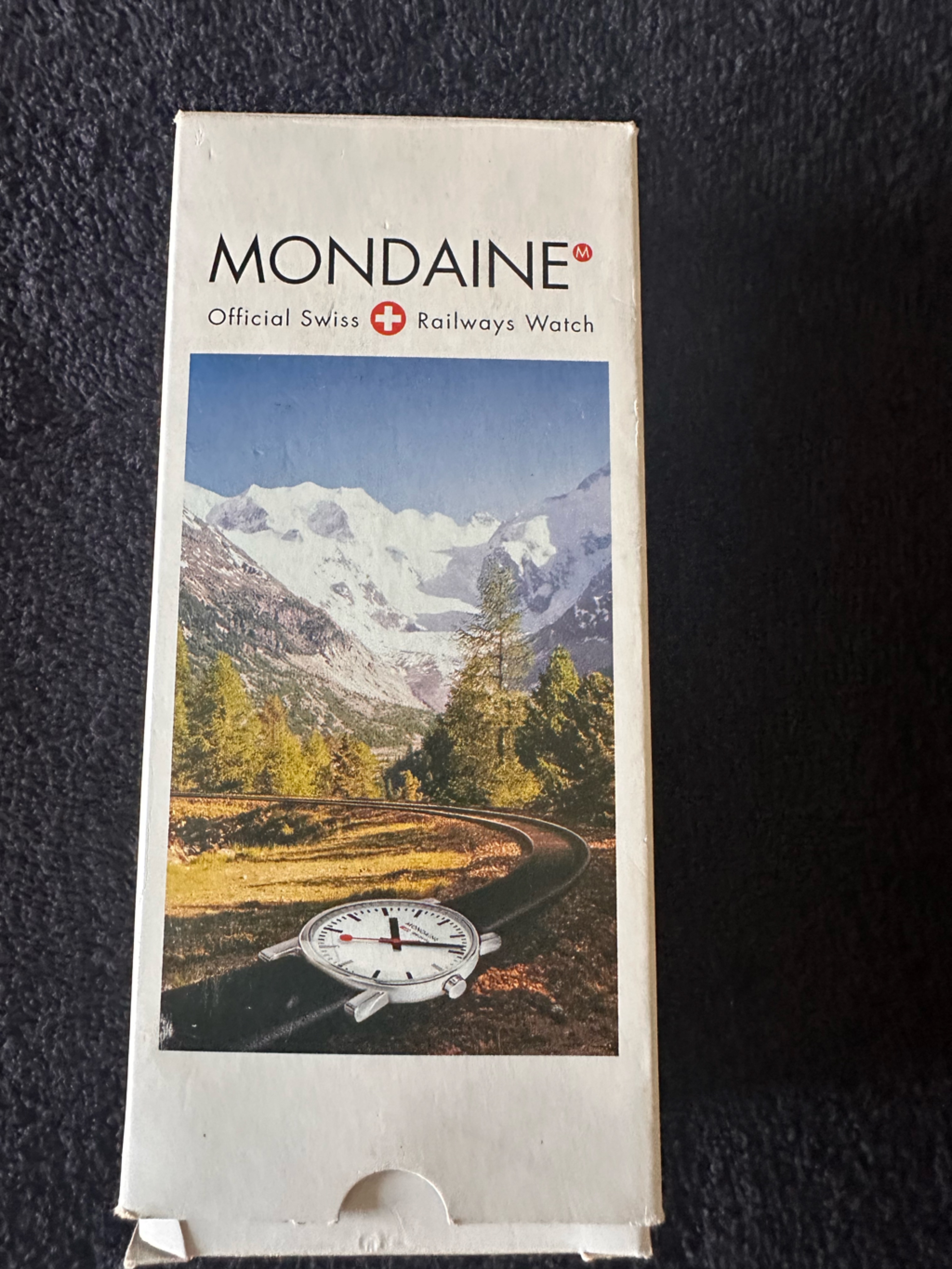 Mondaine Red Leather Ladies Watch